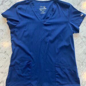 IRG Elevate V-Neck Scrub Top M Navy